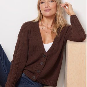 525 America Cable Cotton Cardigan